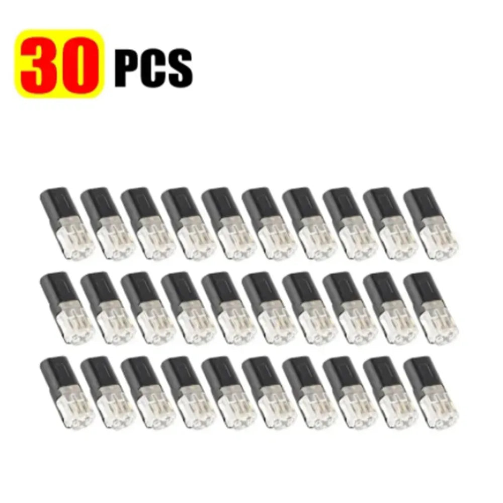 20/30/50/100PCS Double Wire Plug-in Waterproof Quick Connectors with Locking Buckle 2 Way Car Wire Terminal Block Cable Clamps