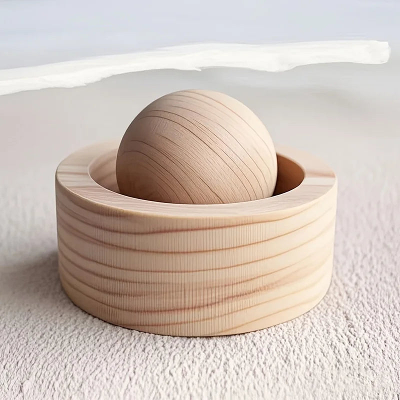 Car & Home Essential Oil Diffuser - Made of Wood Mini Cute Natural Fragrance Diffuser Suitable for Bedroom Living Room Bathroom