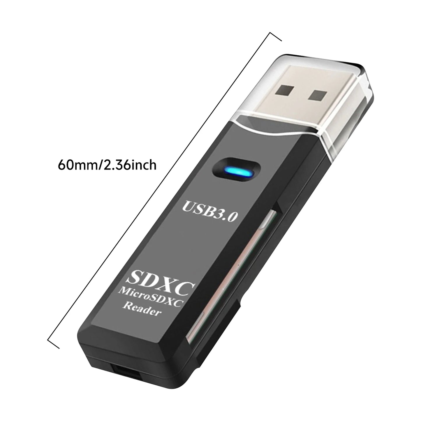 2 in 1 USB 3.0 Card Reader Micro TF sd card Reader usb adapter High Speed Cardreader TF Memory card For PC Laptop Accessories