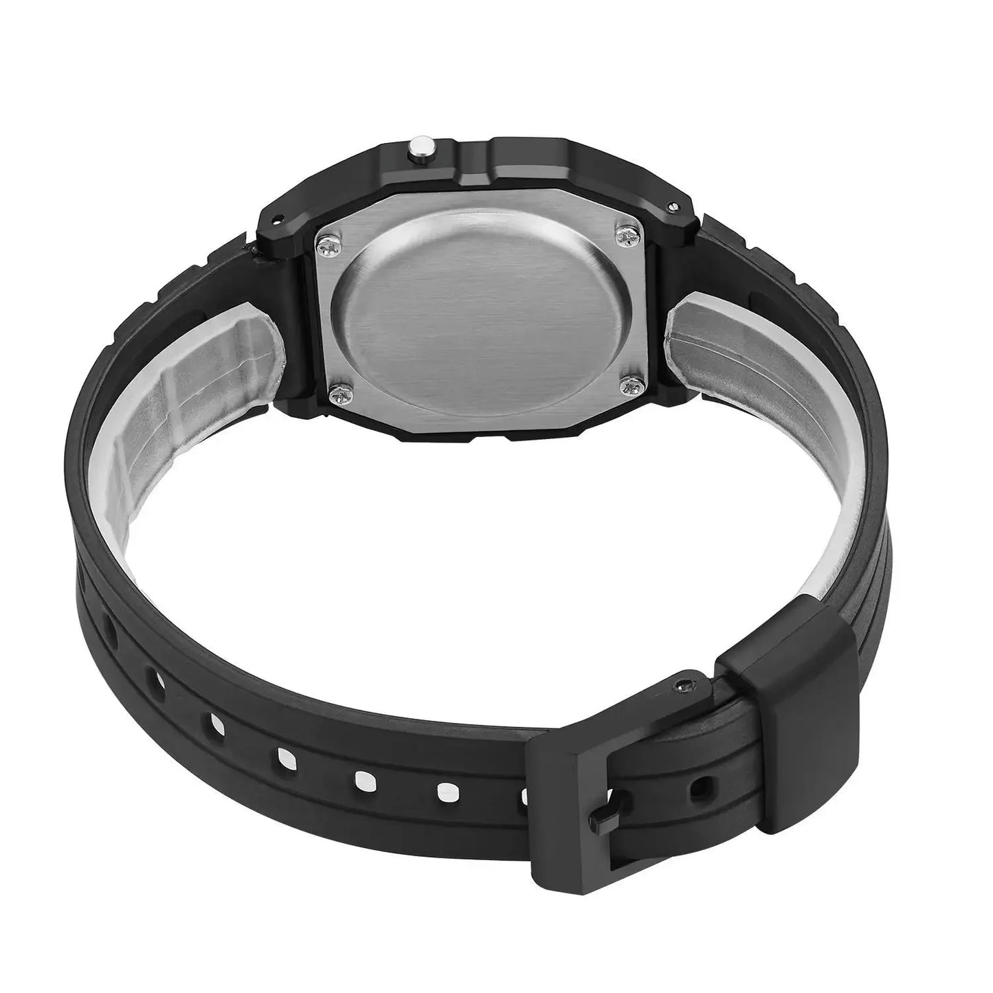 Men's Sport LED Digital Watch Simple Small Square Dial Electronic Silicone Band Fashion Casual Mens Watch Montre Homme