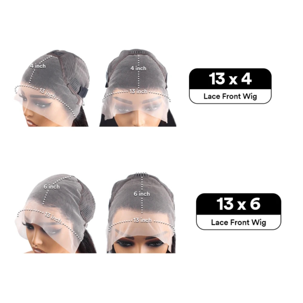 Schokobraune Deep Wave 13x6 Lace Front Perücke Echthaar Wasserwelle 250% Dichte Lockige Perücke Echthaar Braune Perücken Vorgezupft
