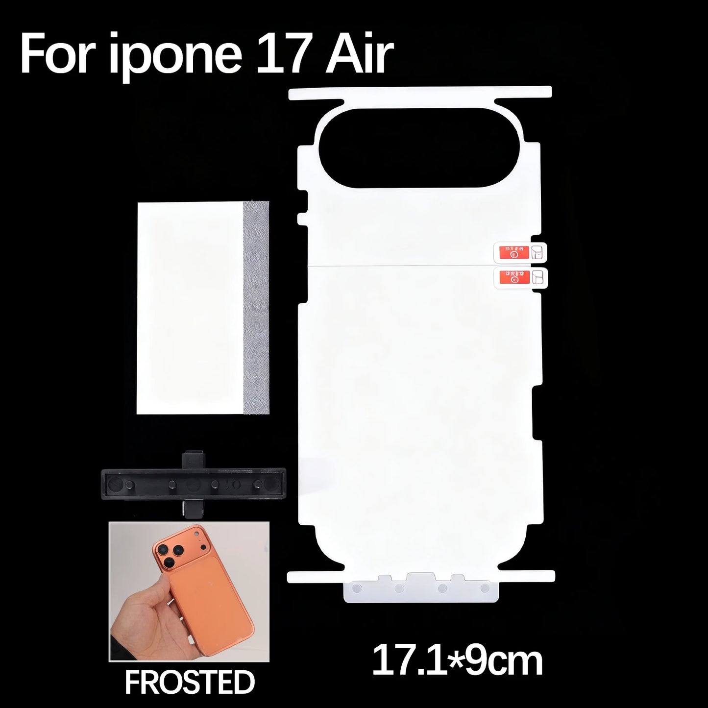 For iPhone 17 Pro Max Air 17Pro 17PM 17Air HD Side Frame Back Full Coverage Protective Film For iPhone17 Border Hydrogel Film - Shoppiline