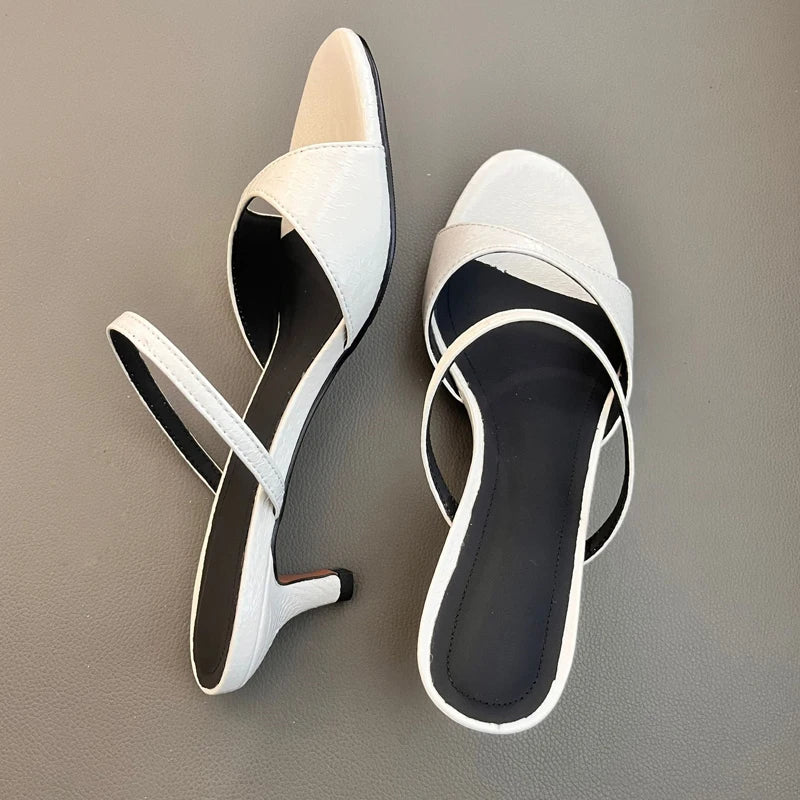 JOZHAMTA Size 34-43 Women Real Leather Casual Flats Slippers Comfort Slides Sandals Soft Fashion 2025 Daily Home Outdoor