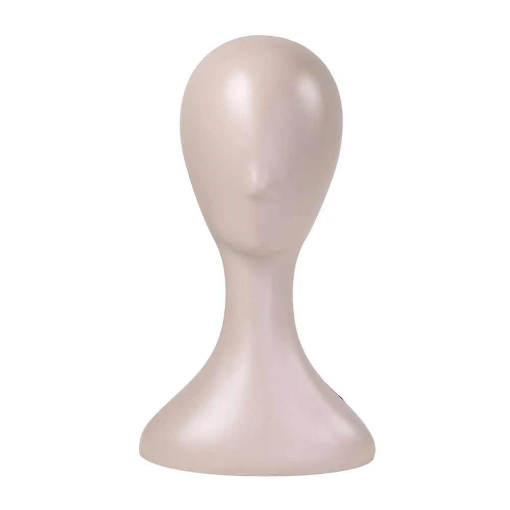 Tête de Mannequin Professionnel de 40 cm en Plastique, Torse de Modèle Féminin Réaliste et Durable pour Perruque, Chapeau, Masque, Coiffe, Bijoux