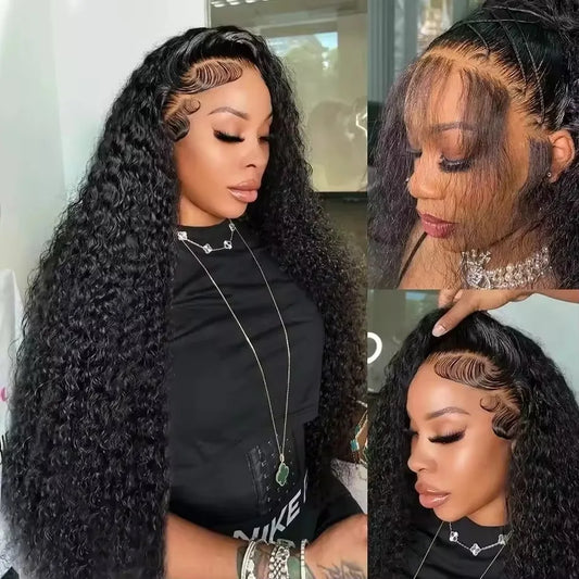 40 Inch Water Deep Wave 13x4 13x6 Hd Lace Frontal Wigs Human Hair 360 Transparent Lace Front Wig Curly Human Hair Wigs For Women