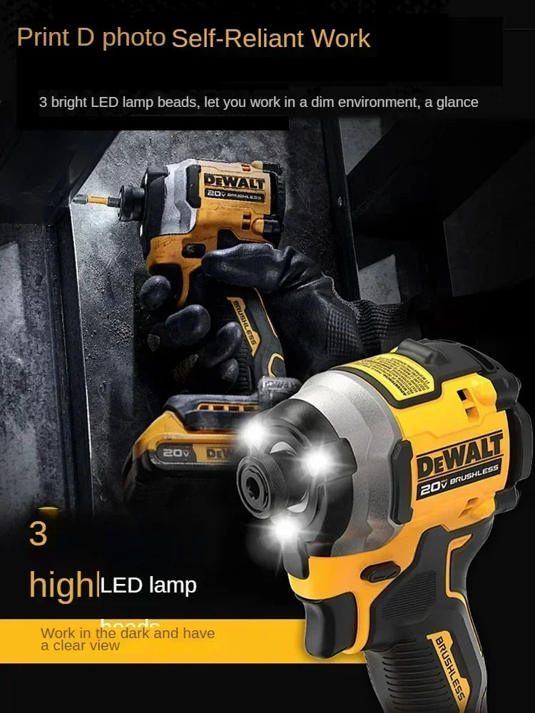 DEWALT DCF850 Impact Driver Electric Driver 20V Brushless Cordless 3250RPM screwdrivers High Torque tools Power Tools - Shoppiline