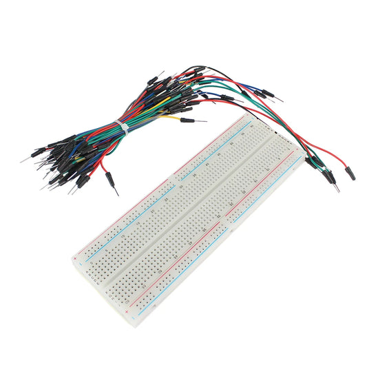 MB-102 Prototype Breadboard 400 830 Points Solderless PCB Bread Board Jumper Wires Cable Board DIY Dupont Wire for Arduino Kit