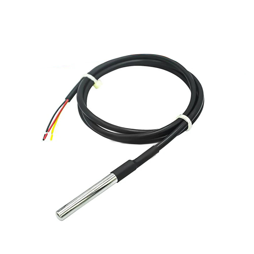 1PCS Waterproof DS18B20 thread temperature probe temperature sensor Stainless steel package 1m 2m 3m 18B20 wire arduino