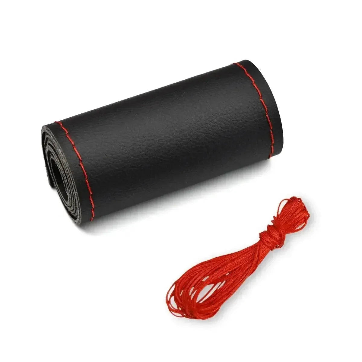 Car Steering Wheel Cover Needles And Braid Thread Artificial Leather Car Covers Suite 2 Color DIY Texture Soft Auto Accessories