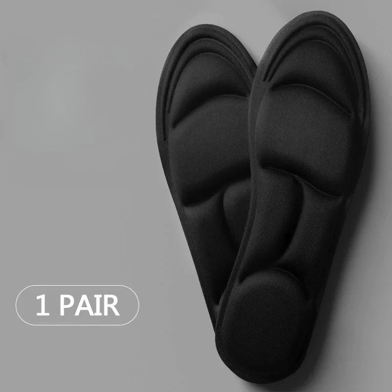 5D-Massage-Memory-Foam-Einlegesohlen für Schuhe, atmungsaktive Polstersohle, Sport-Laufeinlegesohlen für Füße, orthopädische Einlegesohlen
