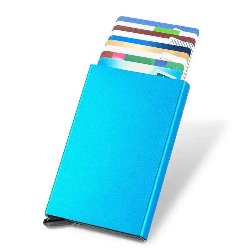Men ID Credit Bank Card Holder Wallet Anti Rfid Smart Anti Rfid Blocking Protected Magic Pop Up Slim Small Money Wallets Case