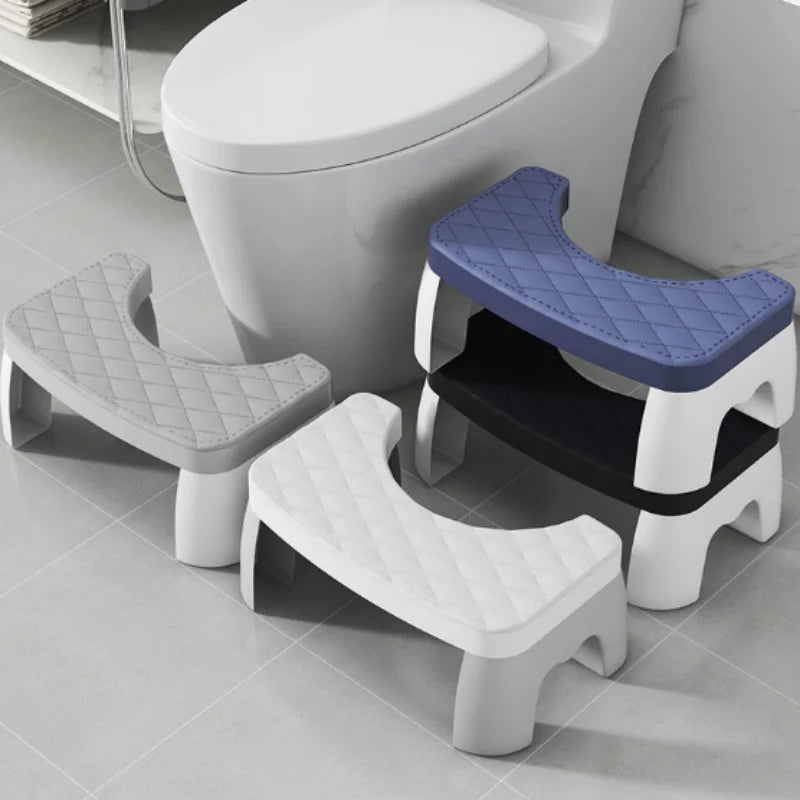 Ergonomic Squat Aid Potty Step Stool Single Waterproof Foot Rest for Toilet Suitable for Pregnant Ladies Children Adults Seniors