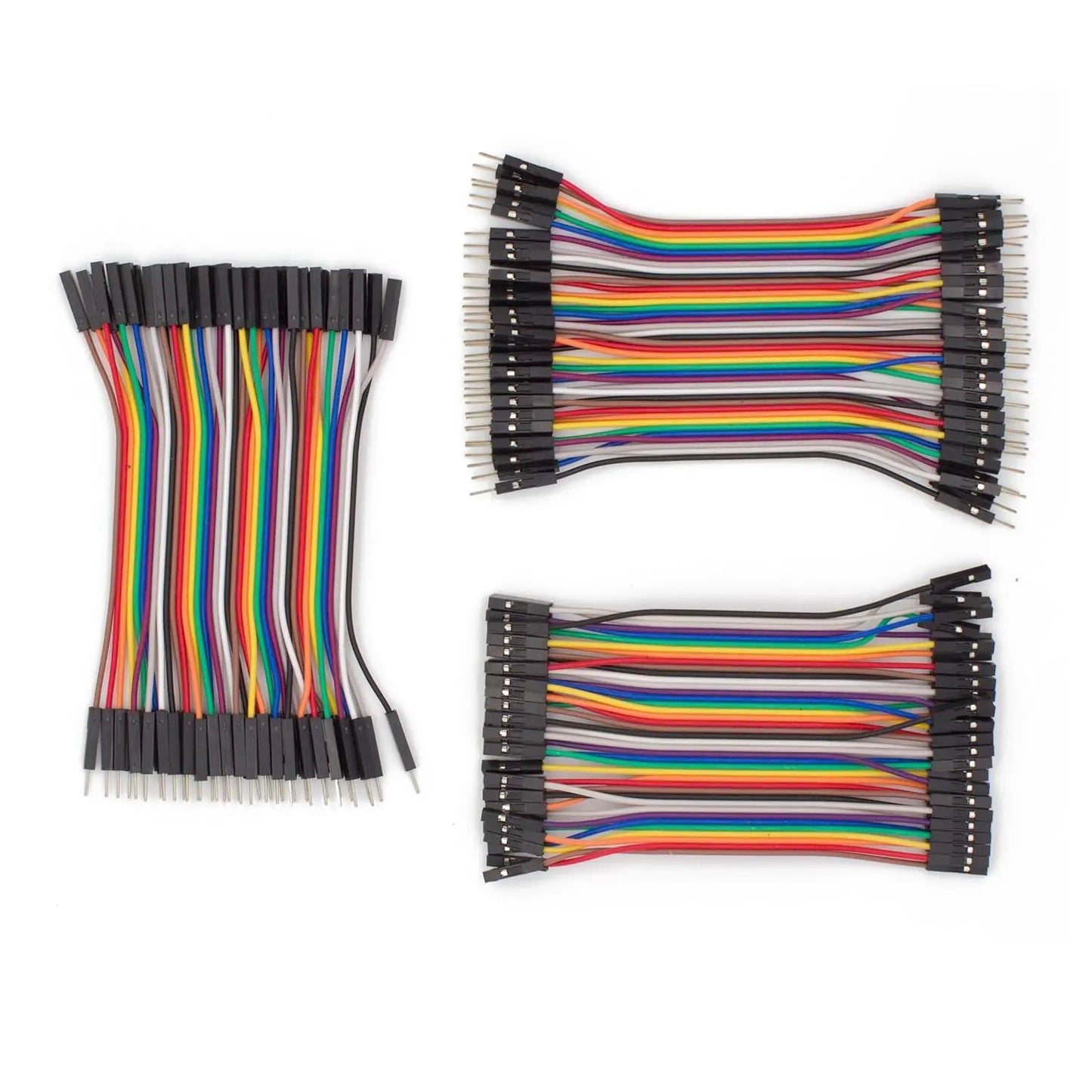 120pcs Dupont Cable 40Pin Jumper Wire 10CM/20CM Male to Male Male to Female Female to Female for DIY Kit Multicolored Ribbon