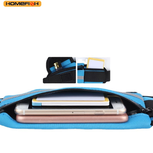 HOMEFISH New Running Bag Cycling Bag Waist Bag Belt Bag Waterproof Sports Fanny Pack Mobile Phone Case Gym Running Jogging Run