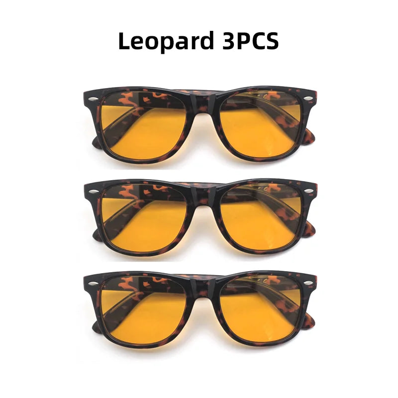 VIVIBEE Night Vision Blue Light Blocking Glasses Men Square Computer Eye Protection Eyeglasses Gaming Women Orange Eyewear