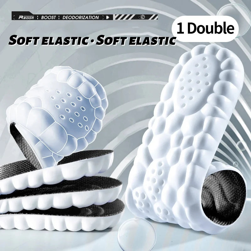 Latex Sport Insoles Soft High Elasticity Shoe Pads Orthotic Breathable Deodorant Shock Absorption Arch Support Insole New