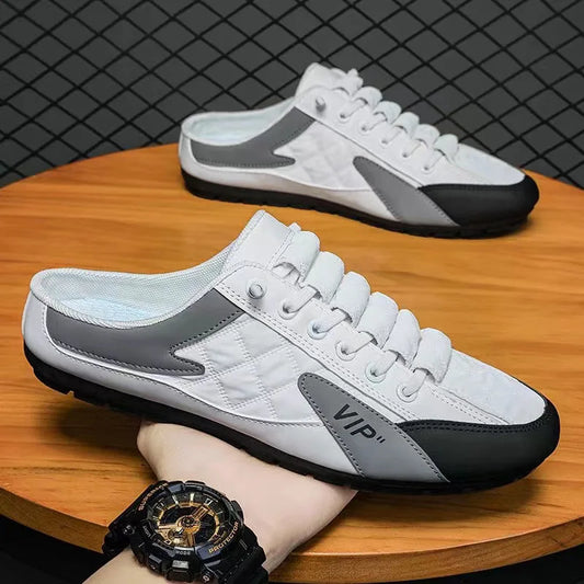 2025 Summer Slippers for Men Trendy Men's Flat Bottom Casual Shoes Soft Sole Support Shoes Men's Sneakers Zapatos De Hombre - Shoppiline