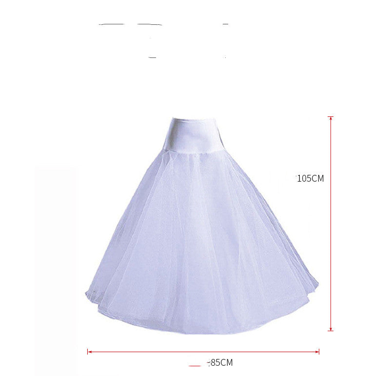 A- Style Hemline One Steel Ring Two-layer Yarn Waist Lace Plus-sized Size Crinoline