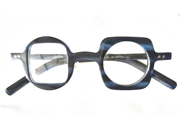 Monture de lunettes vintage en acétate imprimé léopard