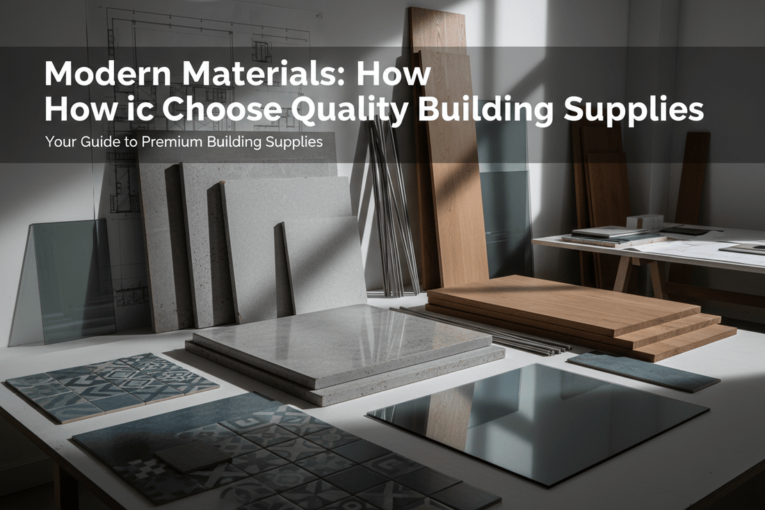 Modern Materials: How to Choose Quality Building Supplies - Shoppiline