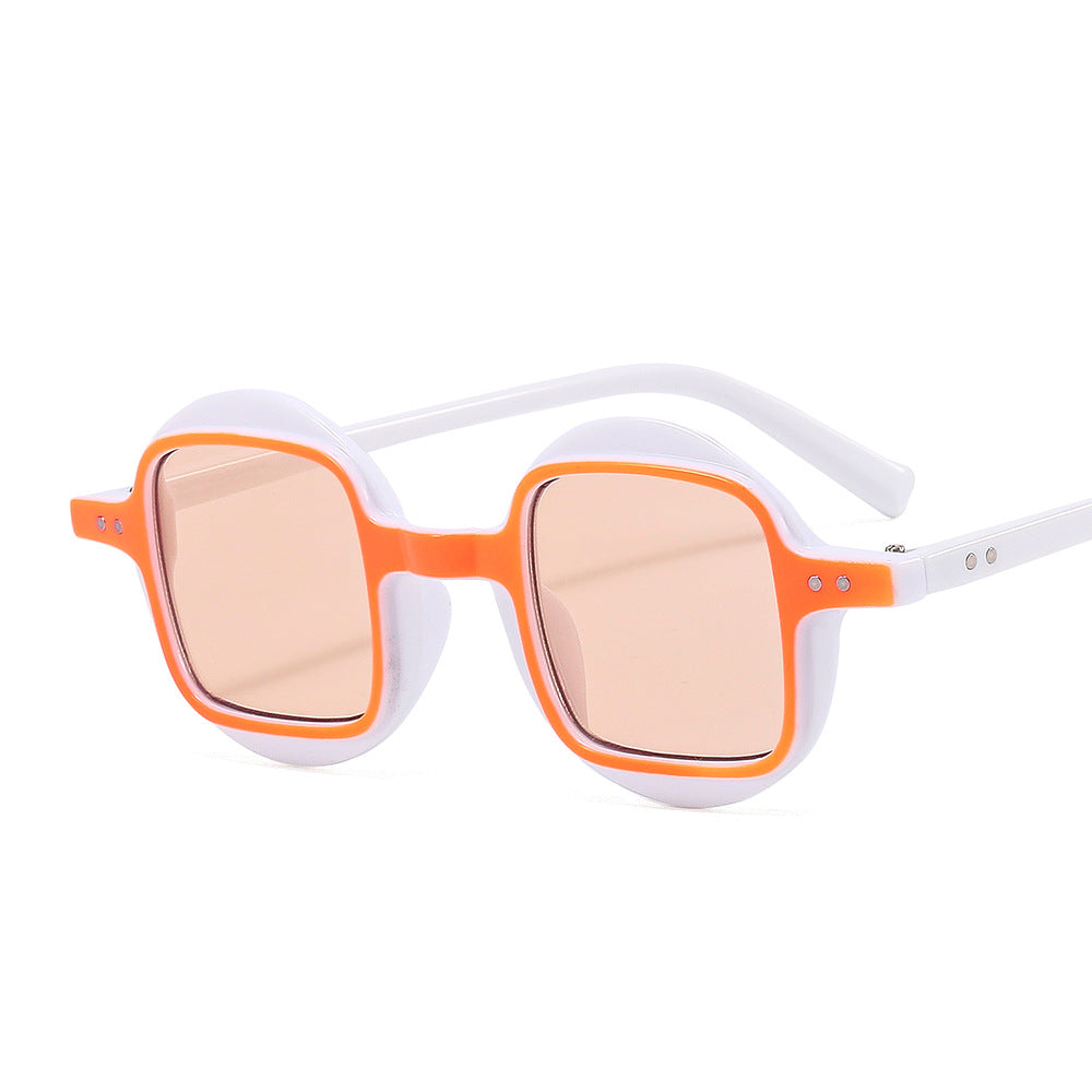 Personality Trend Fashion Plain Glasses Color Matching Sunglasses