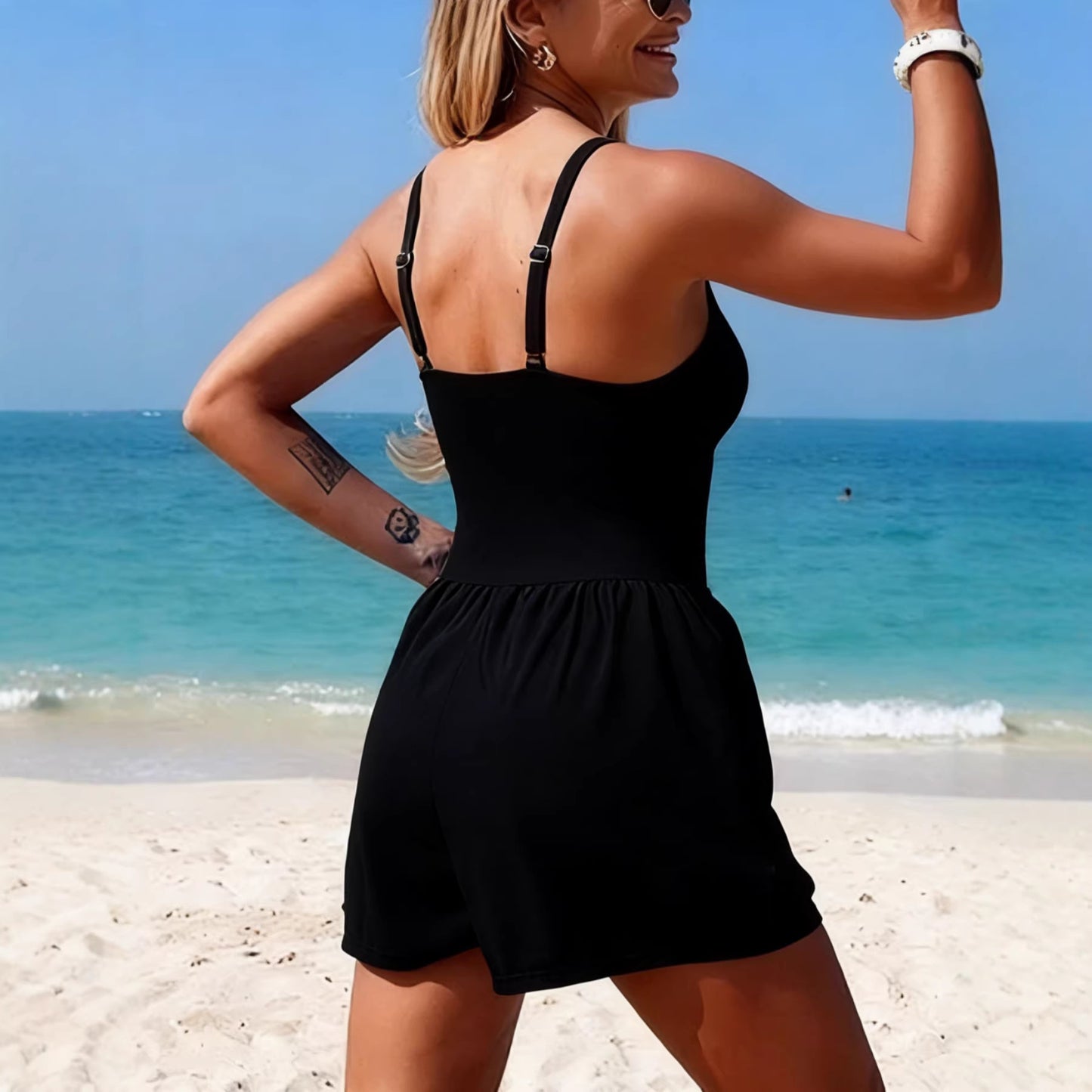 Women's Suspender High-waist Tank Top Jumpsuit