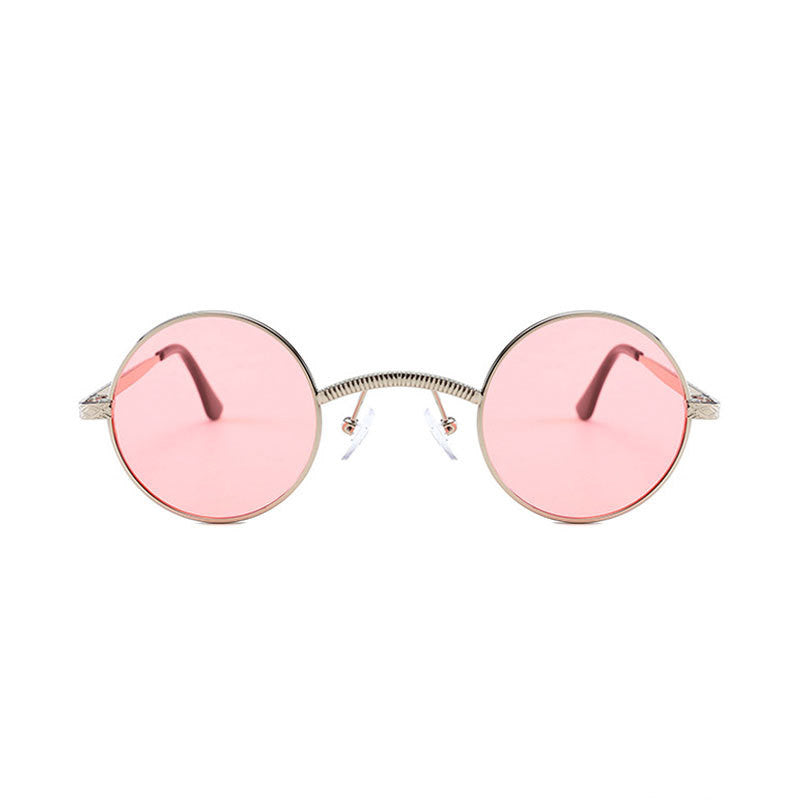 Round Senior Steampunk Fashion Eye Protection Sunglasses