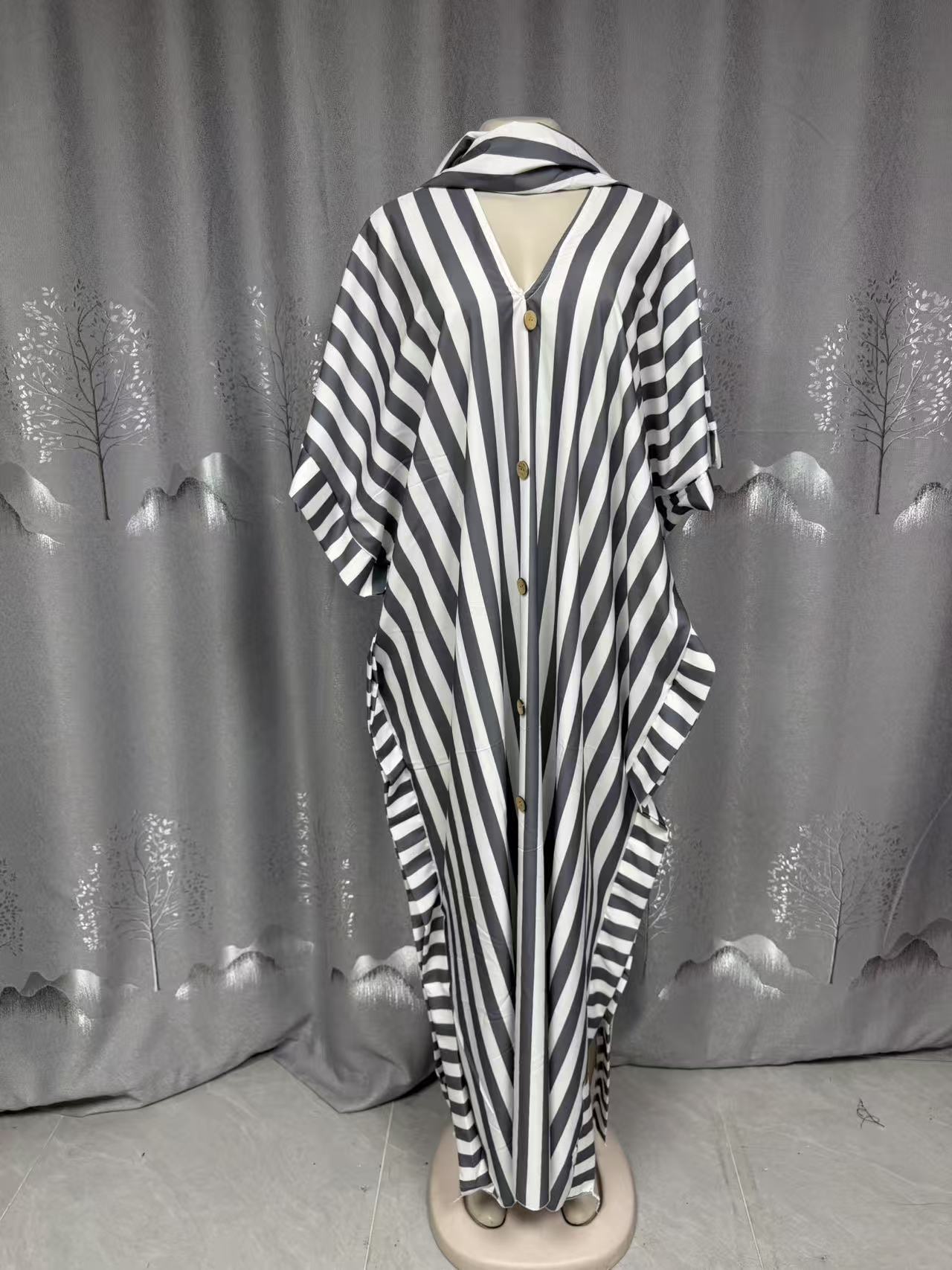 Casual Loose-fitting Dress African Style Plus Size Fashionable Long