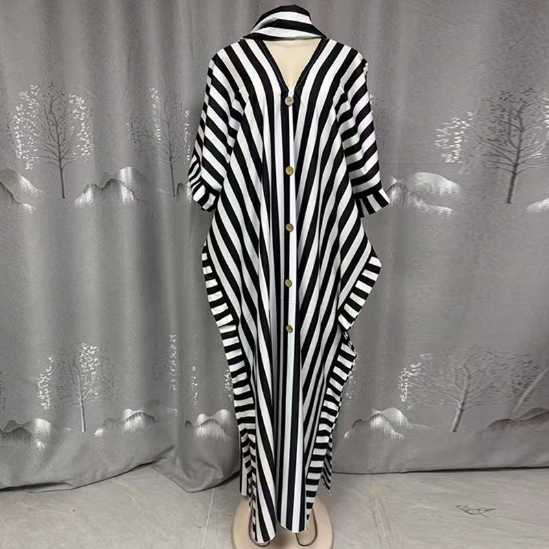 Casual Loose-fitting Dress African Style Plus Size Fashionable Long