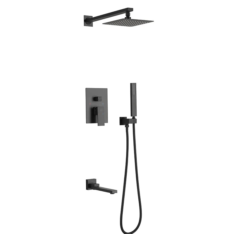 CLASIKAL LED Light Shower Set Color Ceramic New Design Wholesale Cheap Hotel European Chrome Modern Standard Black