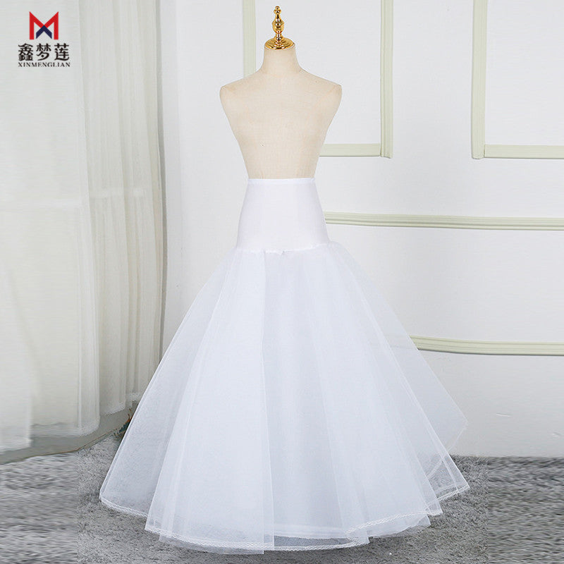 A- Style Hemline One Steel Ring Two-layer Yarn Waist Lace Plus-sized Size Crinoline