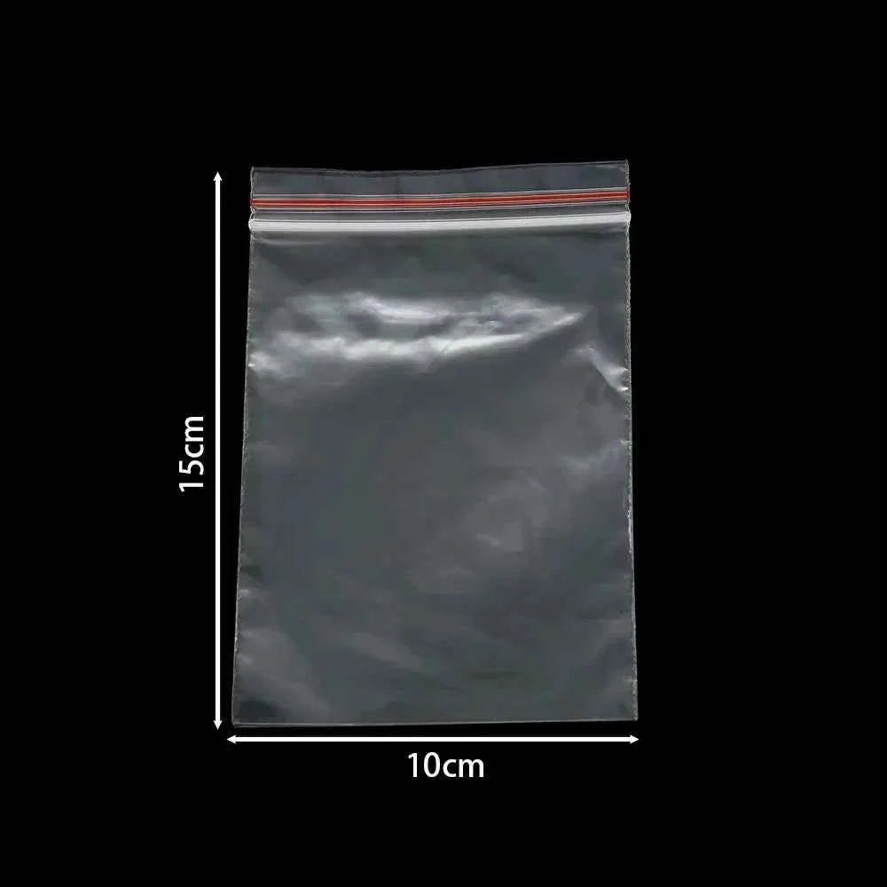 30 - 100pcs/bag 4*6/5*7/6*8/7*10/8*12cm Zipped Lock Reclosable Plastic Poly Clear Bags Bulk Jewelry Craft Accessory Packaging - Shoppiline