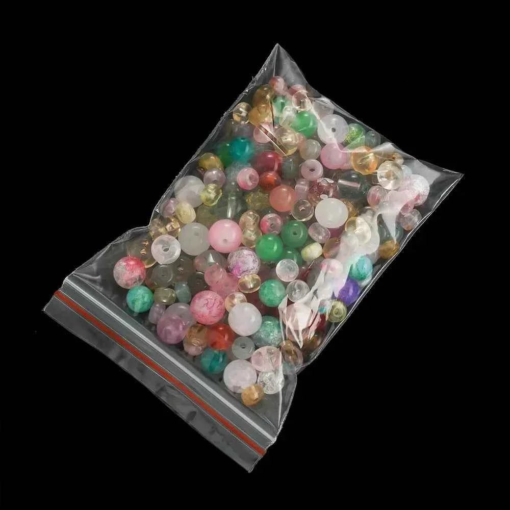 30 - 100pcs/bag 4*6/5*7/6*8/7*10/8*12cm Zipped Lock Reclosable Plastic Poly Clear Bags Bulk Jewelry Craft Accessory Packaging - Shoppiline