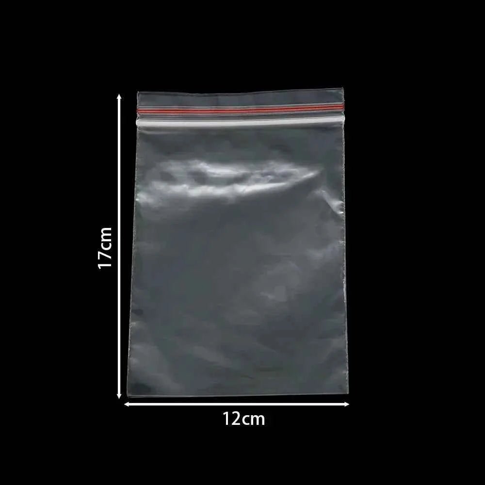 30 - 100pcs/bag 4*6/5*7/6*8/7*10/8*12cm Zipped Lock Reclosable Plastic Poly Clear Bags Bulk Jewelry Craft Accessory Packaging - Shoppiline