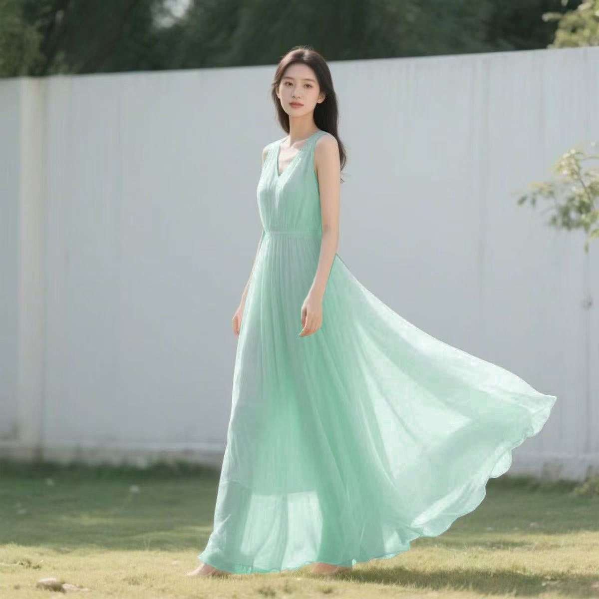 Bohemian-style Beach Dress For Photos Women's
