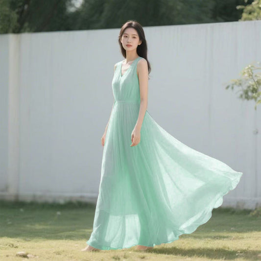 Bohemian-style Beach Dress For Photos Women's