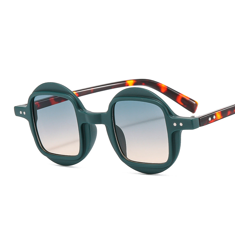 Personality Trend Fashion Plain Glasses Color Matching Sunglasses