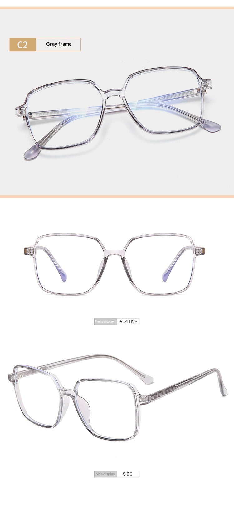 Lijia Korean Version Large Frame Anti Blue Light Goggles, Internet Famous, Same Type Of Goggles 1542