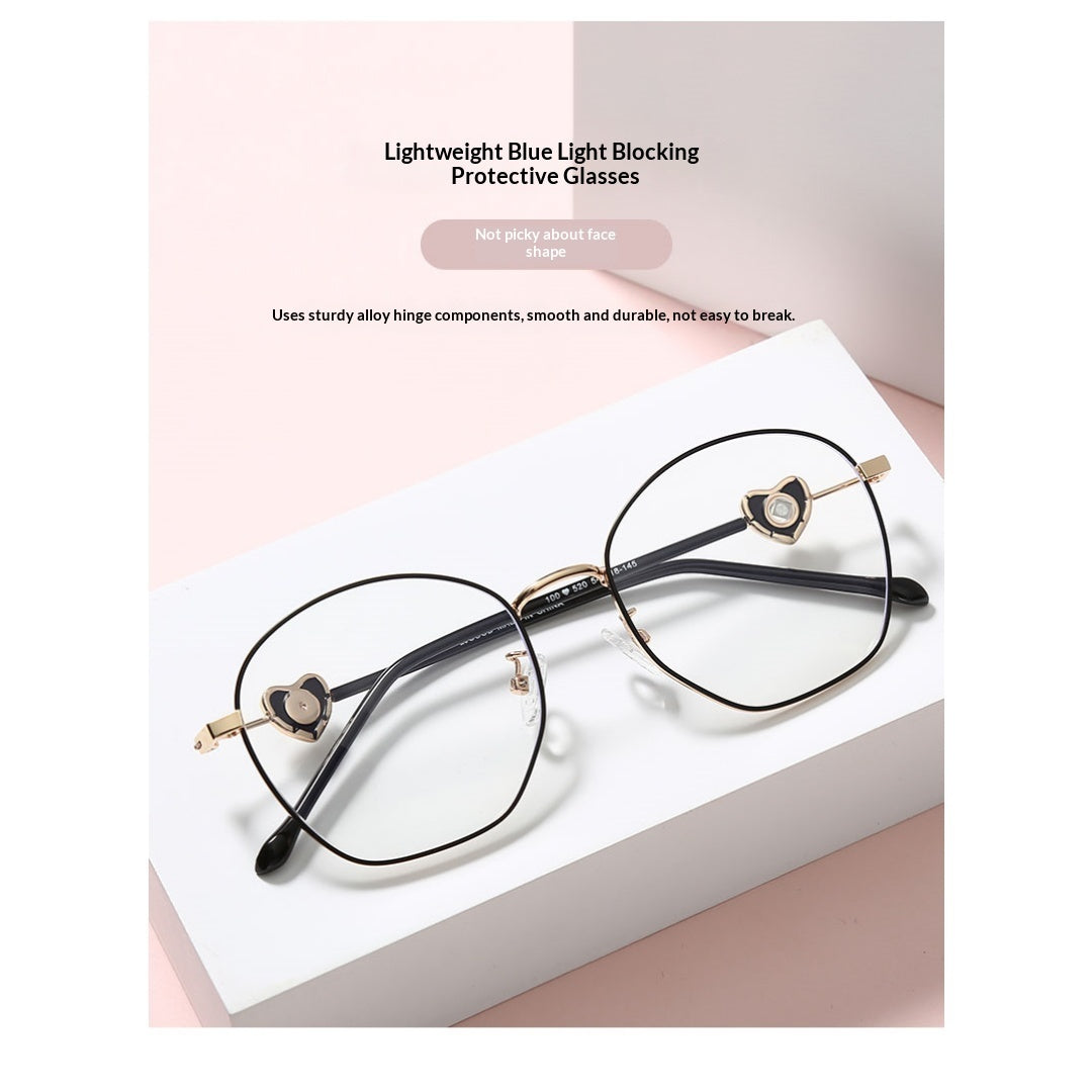 Lijia Anti Blue Light Goggles Projection Micro Carving Fashionable Diamond Inlaid Glasses 520