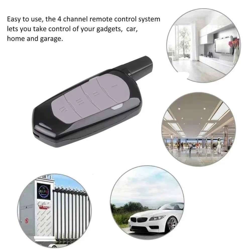 433mhz Garage Remote Control Duplicator Gate Door Commands Opener 433 92mhz Electric Rolling Code Clone Access Portal Fixed Code - Shoppiline