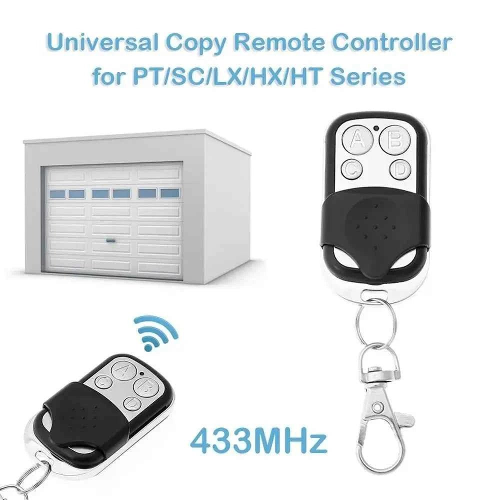 433MHz Smart Copy Duplicator Metal Push Button Remote Control Transmitter ABCD 4Button Garage Door Opener Remote 1pc - Shoppiline