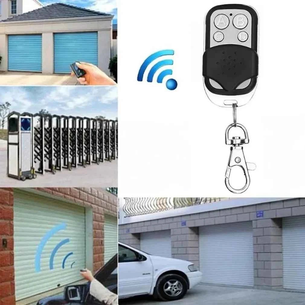 433MHz Smart Copy Duplicator Metal Push Button Remote Control Transmitter ABCD 4Button Garage Door Opener Remote 1pc - Shoppiline