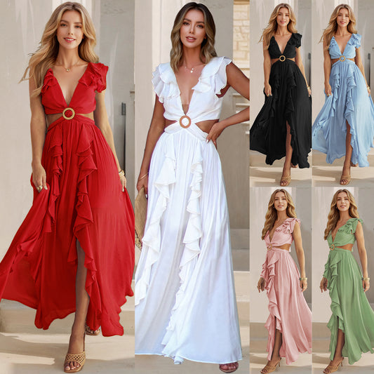 Figurbetontes rückenfreies Kleid für Damen