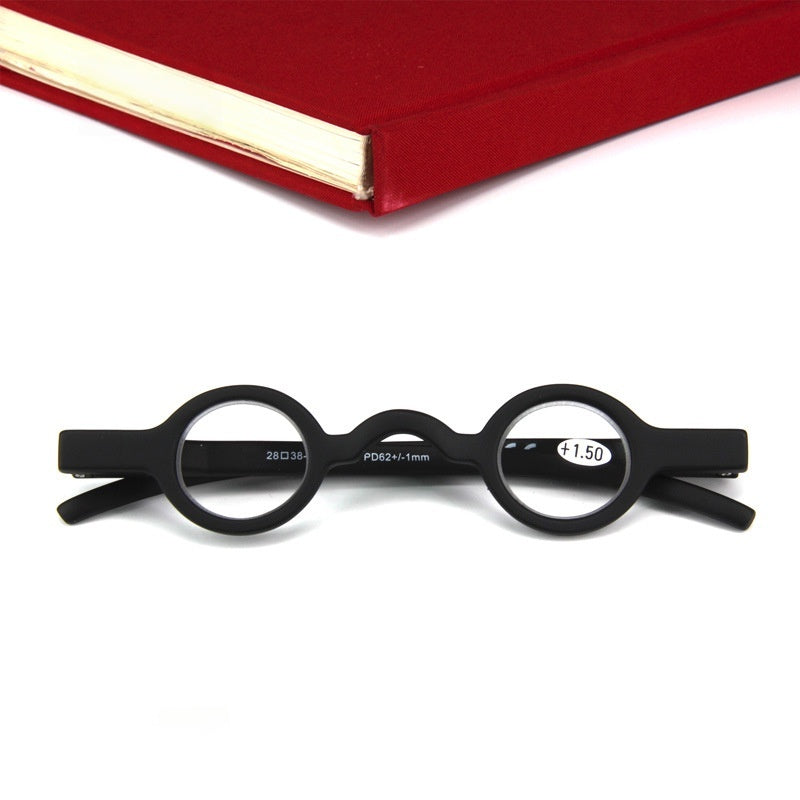 Mini Round Frame Glasses Retro Color Matching Elderly Reading Glasses
