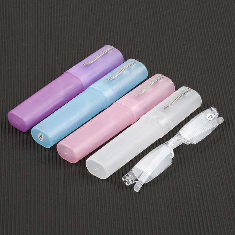 Pen Holder Ultra-light Integrated Transparent Resin Presbyopic Glasses