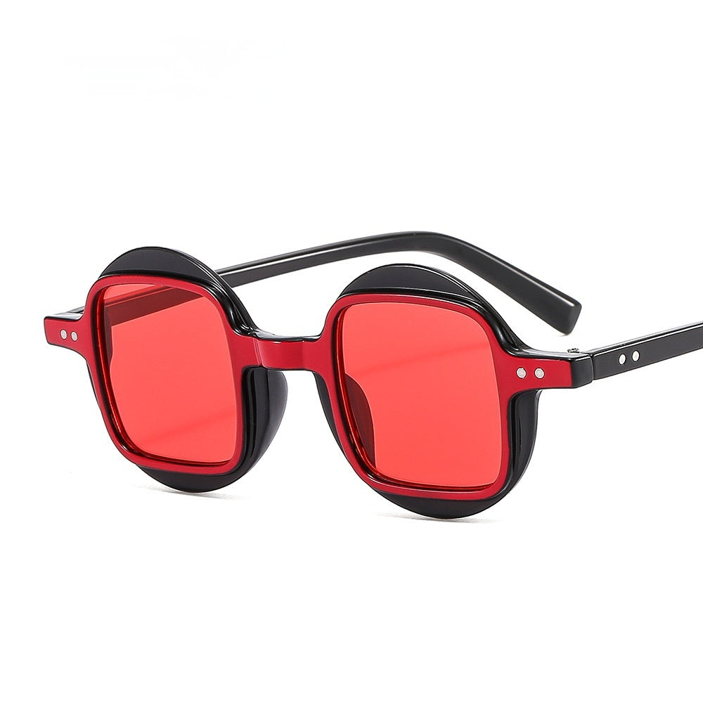 Personality Trend Fashion Plain Glasses Color Matching Sunglasses
