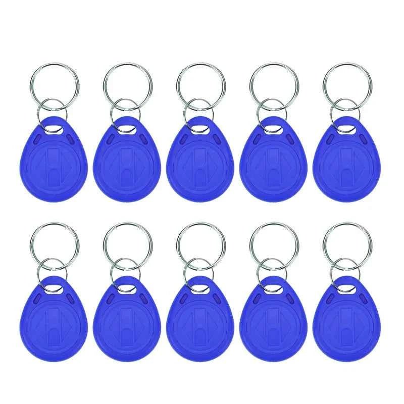 5YOA 10pcs 125KHz T5577 Keyfobs Rewritable Duplicate Tag 5200 Proximity Copy Access Card ID Token Ring RFID Cloner Keychain - Shoppiline