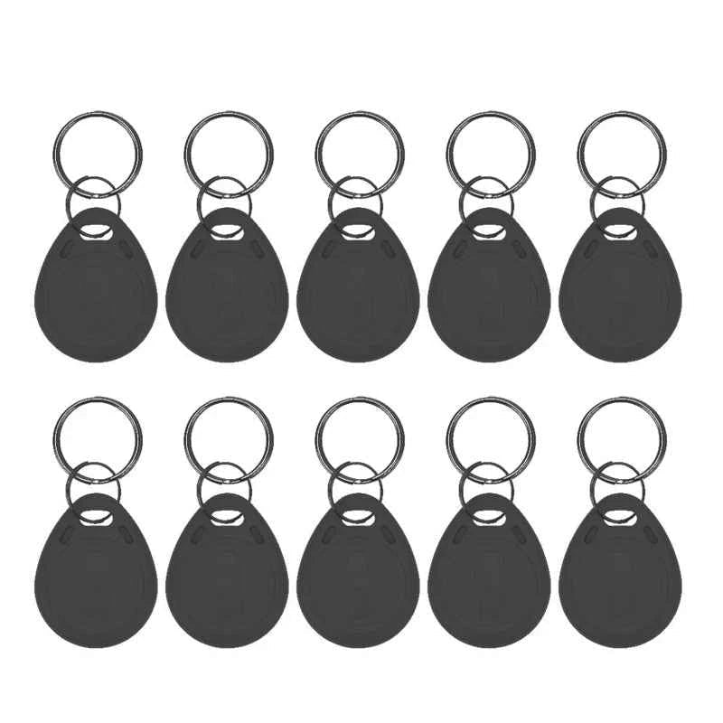 5YOA 10pcs 125KHz T5577 Keyfobs Rewritable Duplicate Tag 5200 Proximity Copy Access Card ID Token Ring RFID Cloner Keychain - Shoppiline