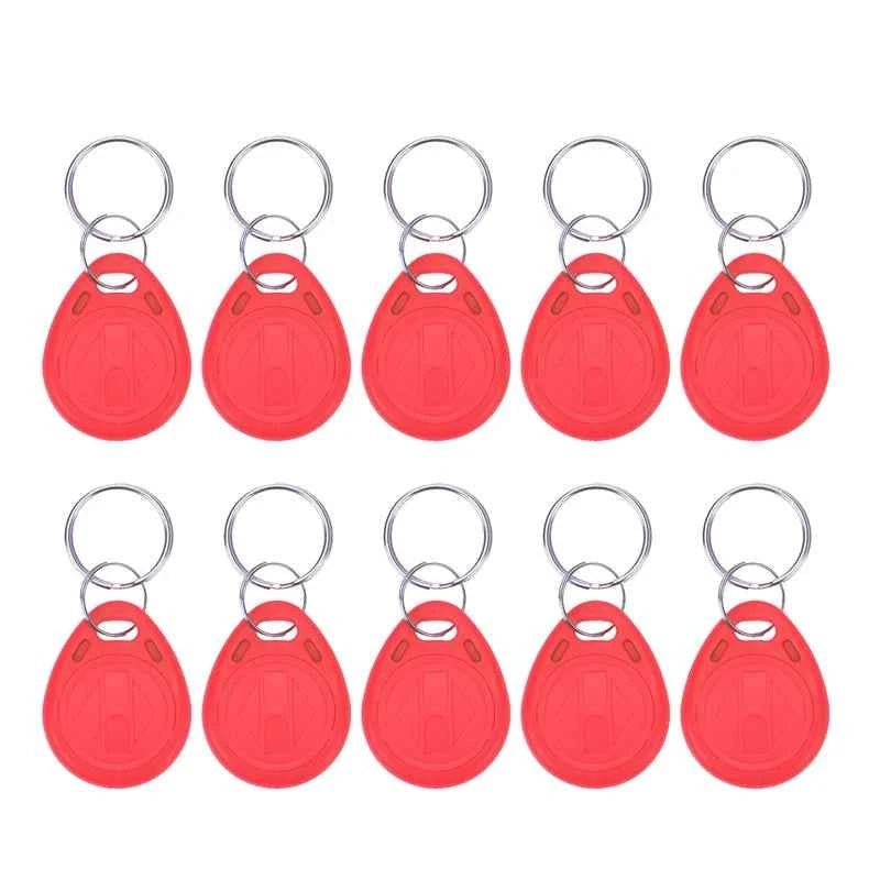 5YOA 10pcs 125KHz T5577 Keyfobs Rewritable Duplicate Tag 5200 Proximity Copy Access Card ID Token Ring RFID Cloner Keychain - Shoppiline