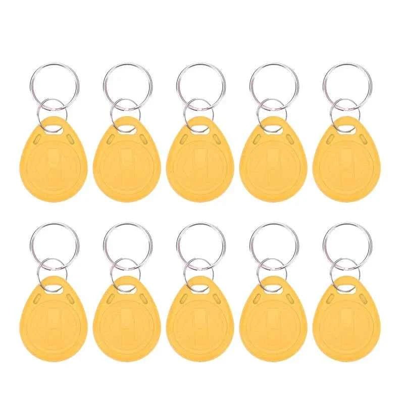 5YOA 10pcs 125KHz T5577 Keyfobs Rewritable Duplicate Tag 5200 Proximity Copy Access Card ID Token Ring RFID Cloner Keychain - Shoppiline